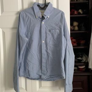 Medium blue men’s or boy’s dress shirt